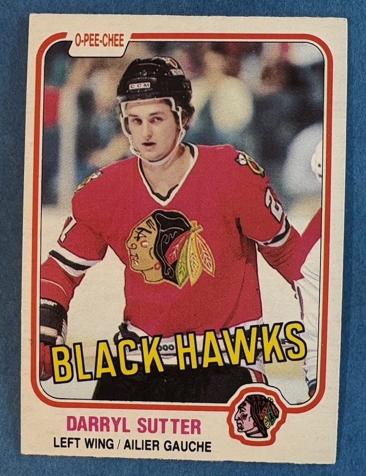 DARRYL SUTTER 1981-82 O-PEE-CHEE Vintage OPC # 65 Chicago BLACKHAWKS NHL ROOKIE - Image 1 of 2