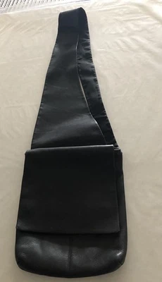 Bolso Hobo International de cuero negro tipo mensajero bolsa Foto 1 de 4