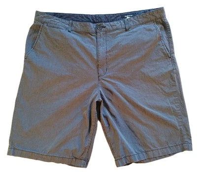 Claiborne Shorts Men 40 Navy White Pinstripe 10.25" Inseam Chino 5 Pocket Cotton - Image 1 of 4