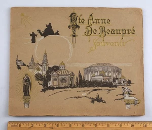 Vintage St. Anne De Beaupre Cyclorama of Jerusalem Souvenir View Book Quebec - Picture 1 of 9
