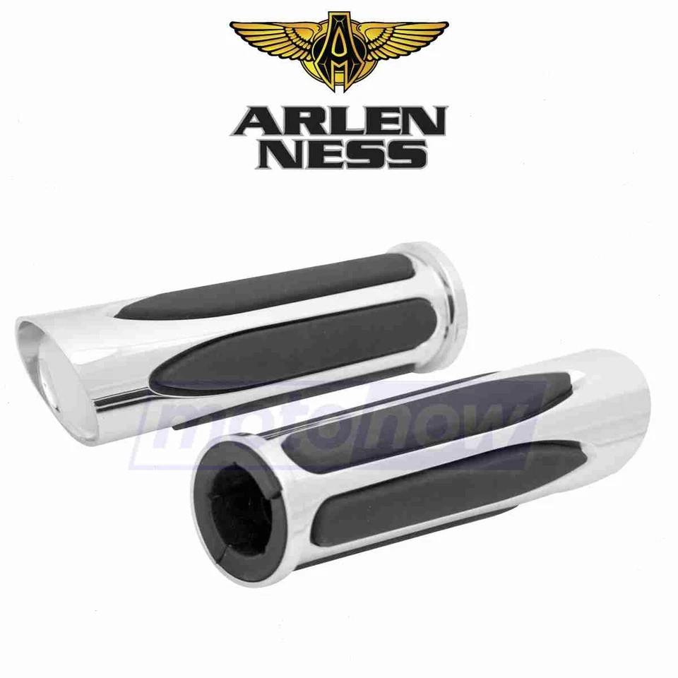 Arlen Ness Deep Cut Comfort Grips for 1994-2007 Harley Davidson FLHR Road jh - Image 1 of 4