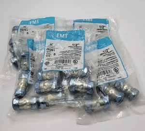 Halex EMT 1/2 Zoll regendichte Kompressionskupplung 26261 Stahl Posten Verbinder neu - Bild 1 von 8
