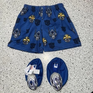 Build a Bear Workshop Transformers Pajama Pants & Slippers - Picture 1 of 3