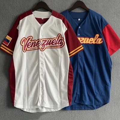 Camiseta de béisbol Altuve 27 Venezuela juvenil/hombre nombre personalizado cosido a talla grande S-6X Foto 1 de 4