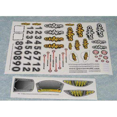 Sportwerks SWK4009 Body Stickers/Decals: 1/16 Chaos SWK4009 - Image 1 of 1