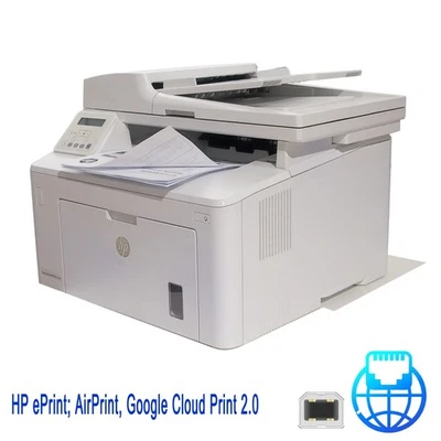 Stampante HP LaserJet Pro MFP M227fdn Ethernet USB F / R Automatico Revisionata - Immagine 1 di 4