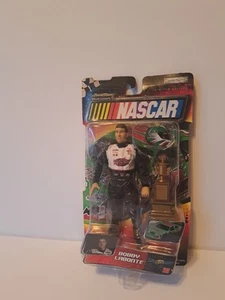 NASCAR Bobby Labonte #18 Action Figure with trophy and helmet - Brand New - Picture 1 of 3