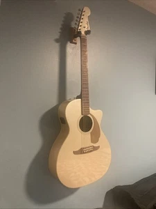 Fender Newporter Player California Series CHP Champagne Acoustic Electric Guitar - Picture 1 of 7