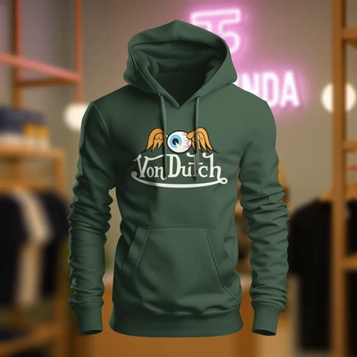 冯荷兰标志连帽滑稽美国制造 S-3XL — 第 1/2 张图片