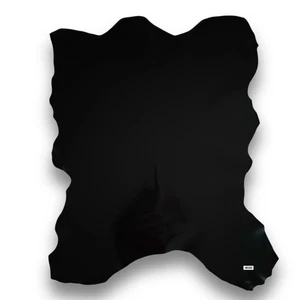 Lammnappa Schwarz Lackleder glänzend ganze Lederhaut  Bastelleder Lederreste - Bild 1 von 7