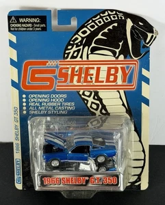 SHELBY COLLECTIBLES SPECIAL EDITION 1966 SHELBY G.T.350 BLUE WITH WHITE STRIPES - Picture 1 of 7