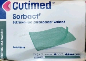 Impacco Cutimed Sorbact 7x9 cm 42 pz Sterile senza lattice - Foto 1 di 3