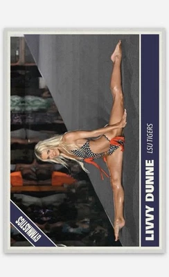 Tarjeta coleccionable Olivia Livvy Dunne LSU Tigres Gimnasia ACEO Personalizada Novato Foto 1 de 2