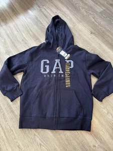 NUEVO CON ETIQUETAS Gap Sudadera con Capucha Cremallera Completa Unisex Niños Jóvenes XL 14/16 Azul Deletrear - Imagen 1 de 4