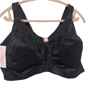 Comfort Choice Posture Support Bra 44DDD Purple Lace Front Closure Cushion Strap - Picture 1 of 10