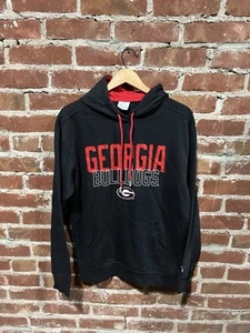 Champion Mens Black Georgia Bulldogs Pullover Hooded Sweatshirt Size Medium - Picture 1 of 3