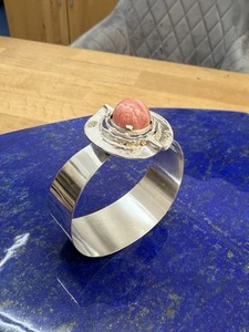 Großer Teka Theodor Klotz Designer Armreif 925 Silber  Mit Rhodochrosit - Bild 1 von 12