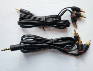 2 Stück 3 Fuß 3,5 mm Stereo Stecker auf 3 Cinch Stecker A/V Adapter Kabel Kabel Audio Video AV - Bild 1 von 1