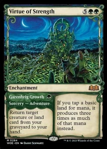 MTG VIRTUE OF STRENGTH 284 EXC - VIRTÙ DELLA FORZA - WOE X EN - MAGIC - Picture 1 of 1