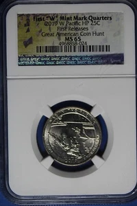2019 W NGC MS65 WAR IN THE PACIFIC FIRST RELEASES WASHINGTON QUARTER #B49951 - Picture 1 of 2