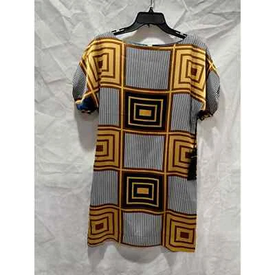 NUEVO CON ETIQUETAS - Vestido Vintage Estampado Geométrico Vértigo - Talla - XS Foto 1 de 4