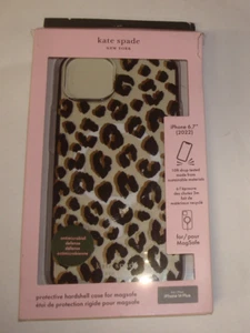 Kate Spade Leopardenmuster Hülle für Apple iPhone 6,7" 2022. iPhone 14 Plus NEU - Bild 1 von 1
