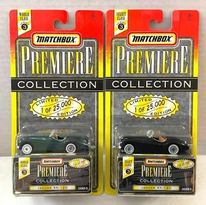 JAGUAR XK-120 Matchbox Premiere Collection Lot of 2! Black & Green Colors! - Picture 1 of 4