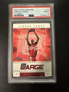 2004-05 Fleer Genuine @ Large #19AL LeBron James PSA 9 MINT - Picture 1 of 2