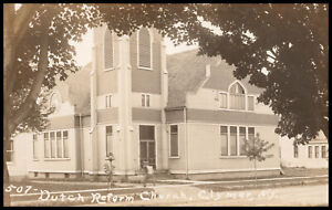 Clymer, New York, Dutch Reformed Church, Chatauqua Cty, Real Photo Postcard RPPC