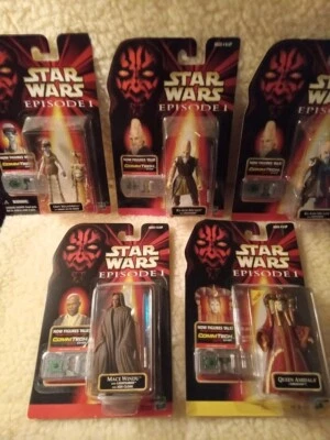 星球大战(5 件装)梅斯·温杜带斗篷,2-Ki-Adi-Mundi,阿米达拉女王,奥迪·曼·德雷尔 — 第 1/4 张图片