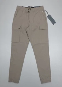 Kenneth Cole The Tech Jogger Pant Cargo Tapered Lightweight DWR British Khaki - Picture 1 of 13