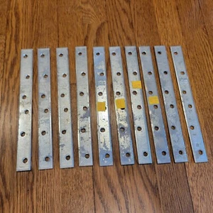 Menge (10) 10" Stanley Ausbesserungsriemen, verzinkt, 1" breit - Bild 1 von 4