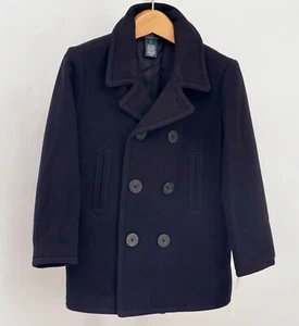 NWT Polo Ralph Lauren Boy's Wool-Blend Peacoat Navy Blue $695. Size 7 - Picture 1 of 4
