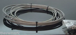 FIBRAX UNIVERSAL GEAR CABLE KIT S/STEEL WIRES GREY FOR BIKE MADE IN UK fcg2101