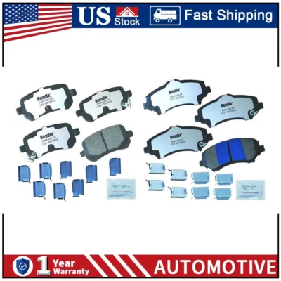 Pastillas de freno delanteras traseras para Chrysler Town & Country 2012 2011 2010 2008 2009 PZ Foto 1 de 4