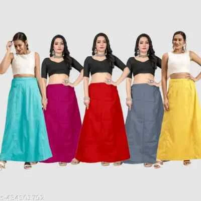 MYCLOTHINGART SARI (SAREE) PETTICOATS - ALL SIZES - UNDERSKIRTS FOR SARI'S