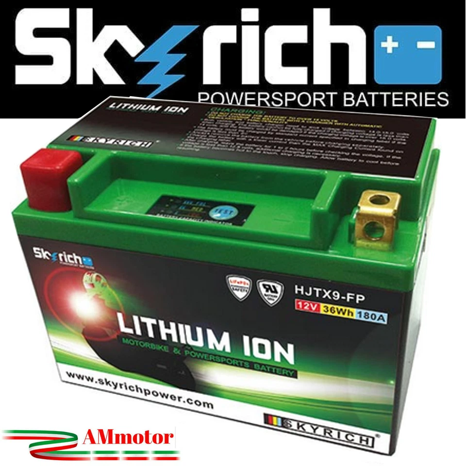 Skyrich HJTX9-FP 12V Motorcycle Lithium Battery For Kawasaki Z 750 2009 2010 Lithium - Image 1 of 1