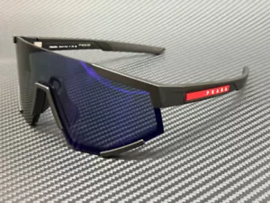 PRADA LINEA ROSSA PS 04WS DG070A Black Mirror Violet Men's 39 mm Sunglasses - Picture 1 of 5