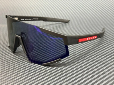 PRADA LINEA ROSSA PS 04WS DG070A Black Mirror Violet Men's 39 mm Sunglasses - Image 1 of 4