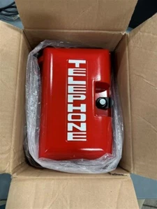 Allen Tel Mini Wall Phone With Weather Resistant Enclosure, Red Housing GB94V02 - Picture 1 of 2