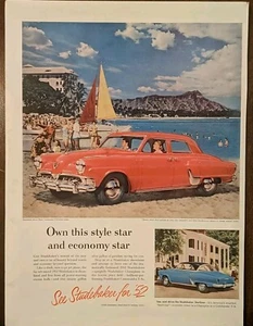 1952 Studebaker Honolulu Diamond Head Landmark Red Commander V8 - Picture 1 of 1