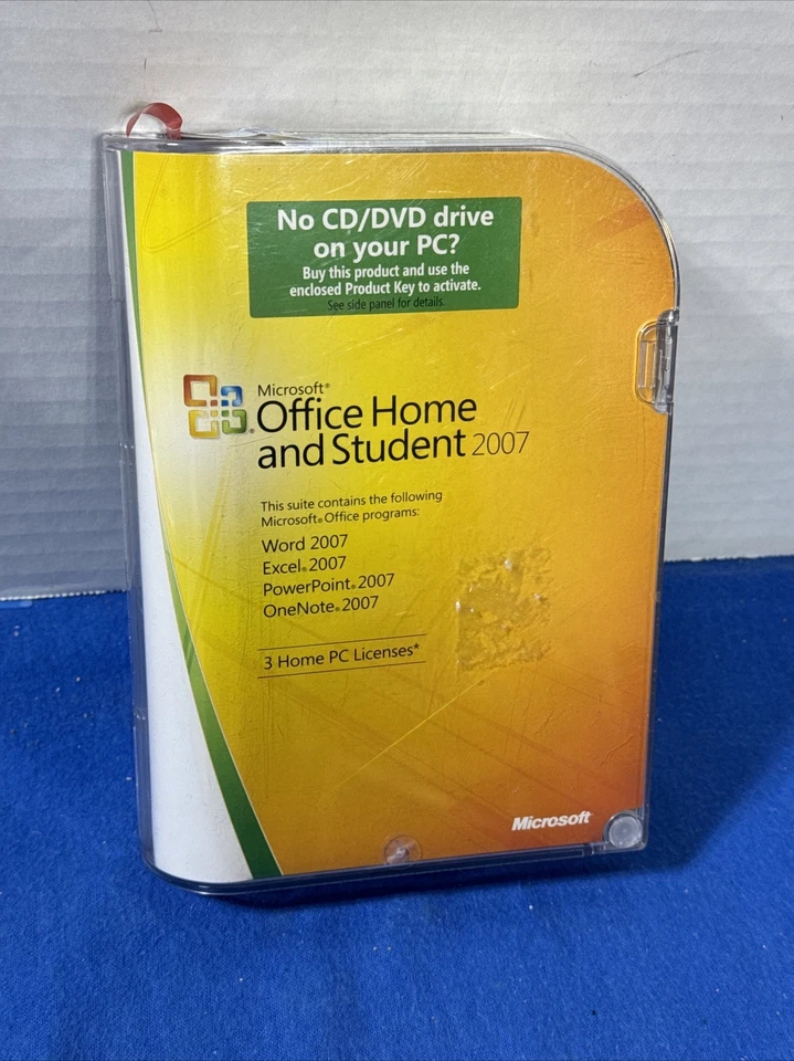Microsoft Office Home and Student 2007 + Key Word, Excel, Power Point, One Point - Bild 1 von 3
