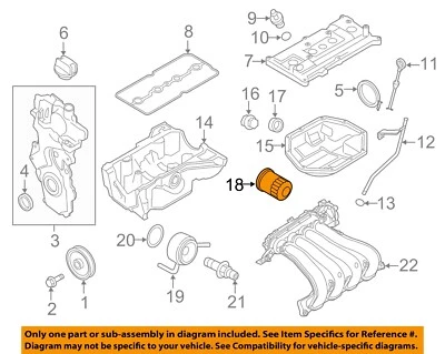 GM OEM 15-18 City Express Motor Transaxle Motor Piezas-Filtro de aceite 19317651 Foto 1 de 2