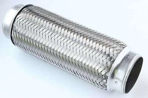 Tubo flexible acero inoxidable escape tubo reparación universal 64 x 250 mm hermético al gas - Imagen 1 de 2
