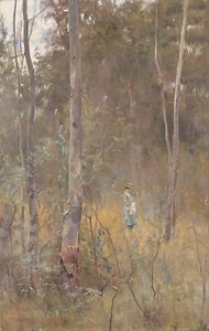 Frederick McCubbin Painting - Canvas Print. "Lost" Framed & Ready to Hang - Picture 1 of 1