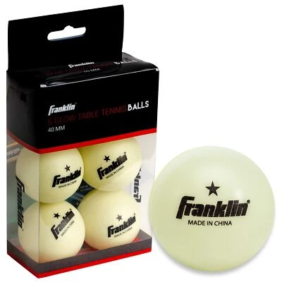 	Franklin Sports Glow in The Dark Ping Pong Balls - Official Size + Weight 40mm	 - Image 1 of 4