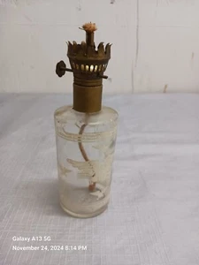 Mini Lampen Öl Petroleum klar & weiß Adler Print Mid Century patriotisch - Bild 1 von 14