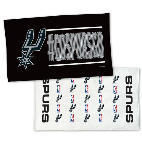 NWT NBA San Antonio Spurs 2-Side 22" x 42" Bench Towel "GoSpursGo" Cover