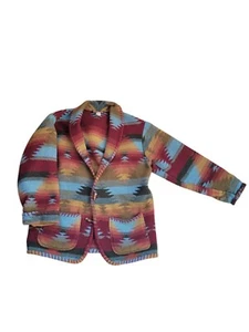 Abrigo Occidental Doble D Ranch Para Mujer Estilo Manta Azteca Nativo Americano Estampado - Imagen 1 de 9
