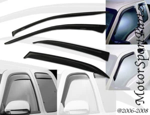 4pcs Outside Mount JDM 2.0 mm Visor Rain Guard Audi A8 2008 2009 2010 - Picture 1 of 5